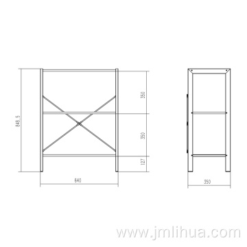 large wide book case storage shelves